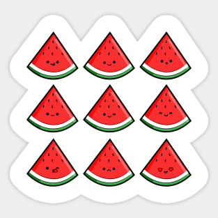 Watermelon emoji Sticker